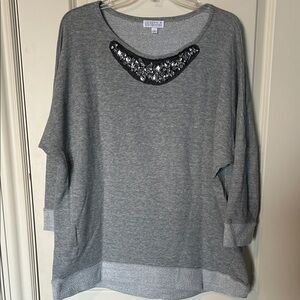 Joseph A Top with Crystal Embellishments, XL